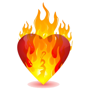 flaming heart